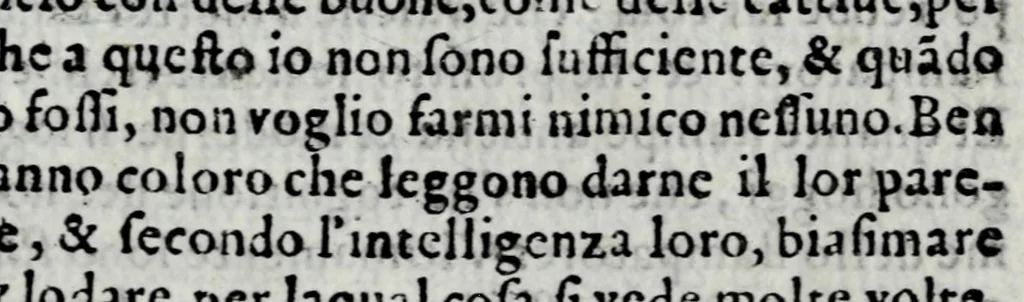 An illustration from La libraria del Doni fiorentino; nella quale sono scritti tutti gli autori volgari, con cento discorsi sopra quelli; tutte le tradottioni fatte dall'altre lingue nella nostra, & vna tauola generale, come si costuma fra librari.., 1551, leaf 15
