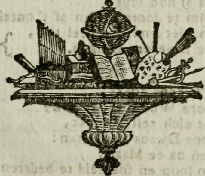 An illustration from La lire maçonne; ou, Recueil de chansons des francs-maçons, 1787, leaf 48