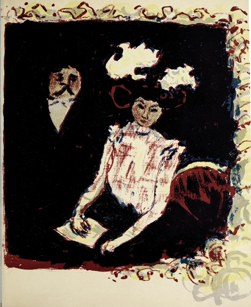 An illustration from La lithographie originale en couleurs, 1898, leaf 9