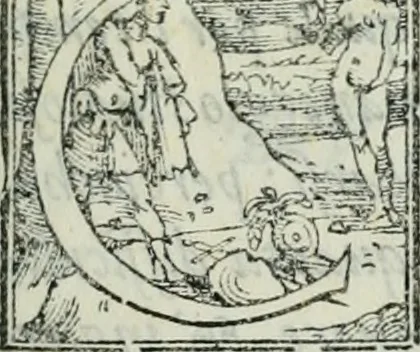 An illustration from L'alitinonfo di m. Gasparo Scaruffi Regiano, per fare ragione, et concordanza d'oro, e d'argento : che seruirà in vniuersale; tanto per prouedere à gli infiniti abusi del tosare, et guastare monete; quanto per regolare ogni sorte di pagamenti, et ridurre anco tutto il mondo ad vna sola moneta, 1582, leaf 10