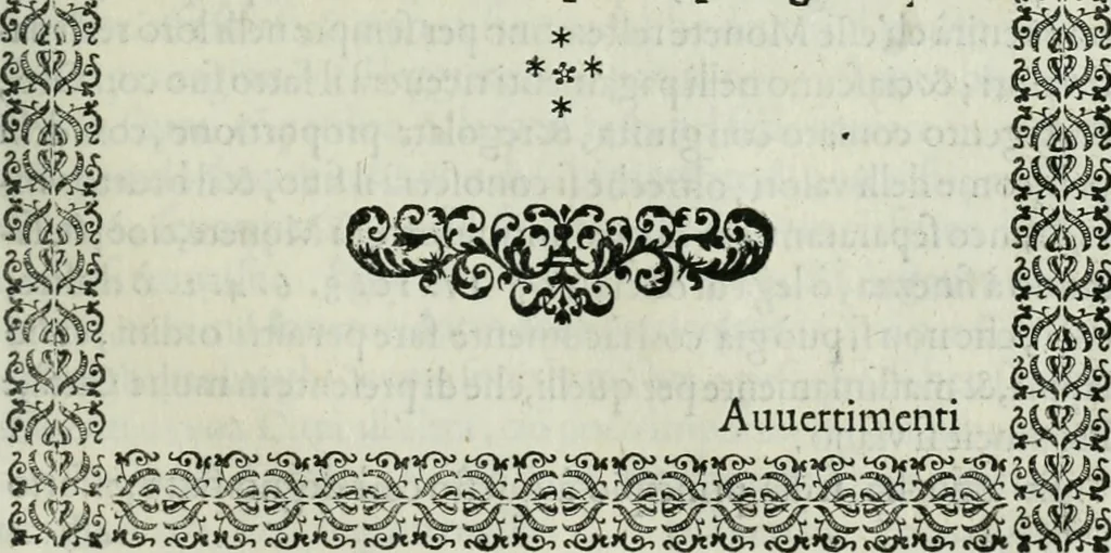 An illustration from L'alitinonfo di m. Gasparo Scaruffi Regiano, per fare ragione, et concordanza d'oro, e d'argento : che seruirà in vniuersale; tanto per prouedere à gli infiniti abusi del tosare, et guastare monete; quanto per regolare ogni sorte di pagamenti, et ridurre anco tutto il mondo ad vna sola moneta, 1582, leaf 118
