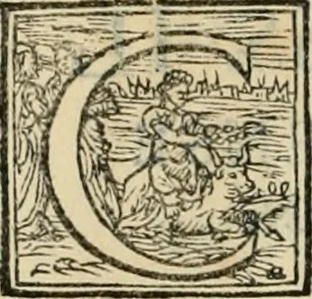 An illustration from L'alitinonfo di m. Gasparo Scaruffi Regiano, per fare ragione, et concordanza d'oro, e d'argento : che seruirà in vniuersale; tanto per prouedere à gli infiniti abusi del tosare, et guastare monete; quanto per regolare ogni sorte di pagamenti, et ridurre anco tutto il mondo ad vna sola moneta, 1582, leaf 147