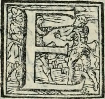 An illustration from L'alitinonfo di m. Gasparo Scaruffi Regiano, per fare ragione, et concordanza d'oro, e d'argento : che seruirà in vniuersale; tanto per prouedere à gli infiniti abusi del tosare, et guastare monete; quanto per regolare ogni sorte di pagamenti, et ridurre anco tutto il mondo ad vna sola moneta, 1582, leaf 155