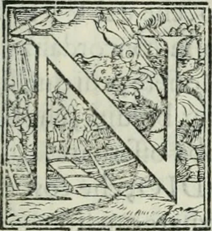 An illustration from L'alitinonfo di m. Gasparo Scaruffi Regiano, per fare ragione, et concordanza d'oro, e d'argento : che seruirà in vniuersale; tanto per prouedere à gli infiniti abusi del tosare, et guastare monete; quanto per regolare ogni sorte di pagamenti, et ridurre anco tutto il mondo ad vna sola moneta, 1582, leaf 16