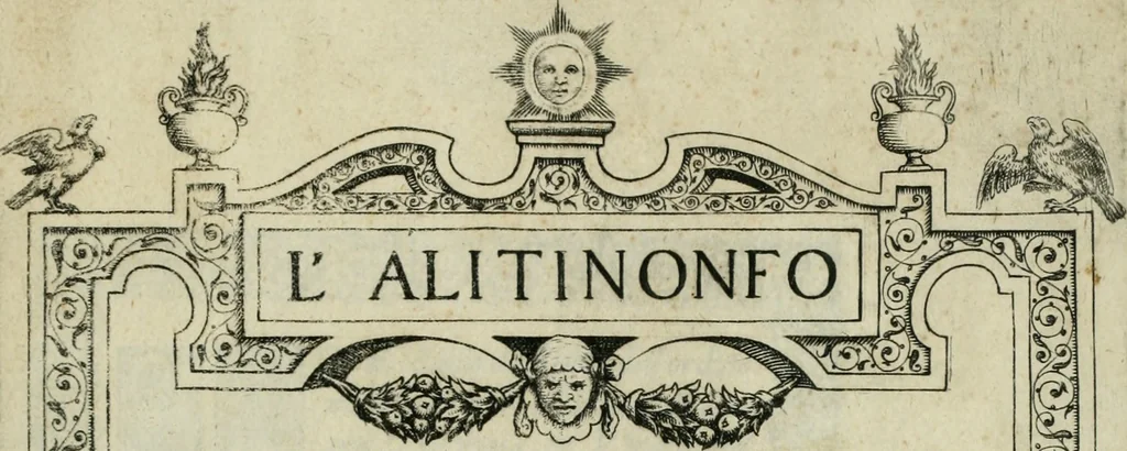 An illustration from L'alitinonfo di m. Gasparo Scaruffi Regiano, per fare ragione, et concordanza d'oro, e d'argento : che seruirà in vniuersale; tanto per prouedere à gli infiniti abusi del tosare, et guastare monete; quanto per regolare ogni sorte di pagamenti, et ridurre anco tutto il mondo ad vna sola moneta, 1582, leaf 4