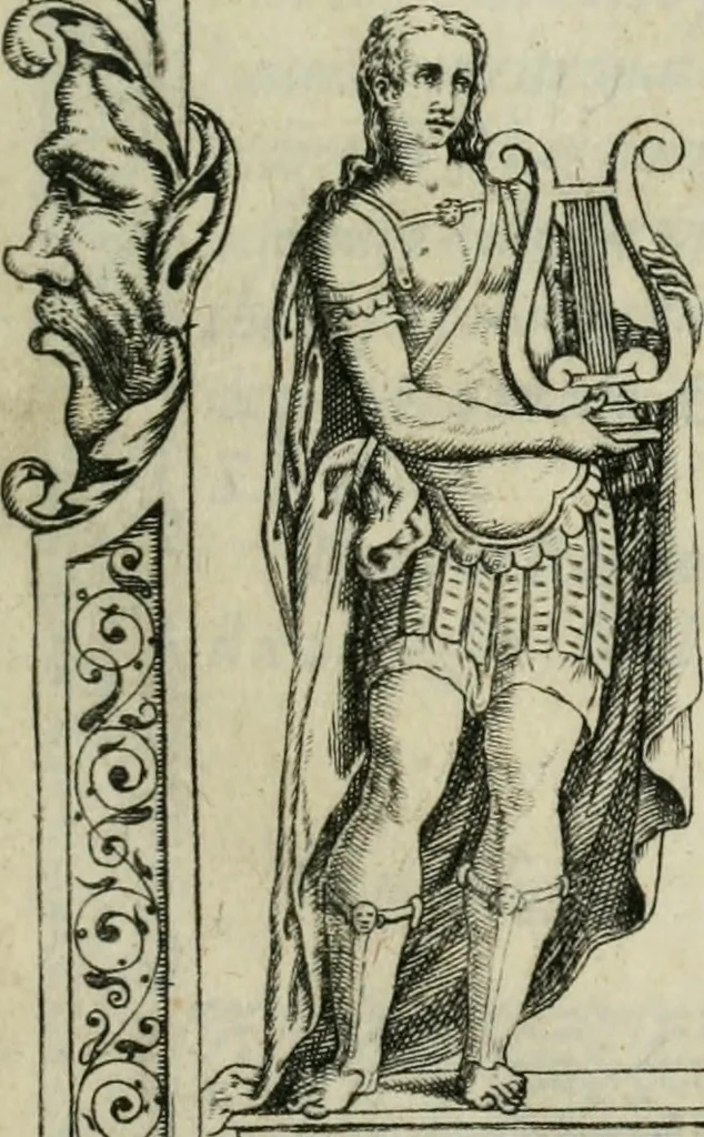 An illustration from L'alitinonfo di m. Gasparo Scaruffi Regiano, per fare ragione, et concordanza d'oro, e d'argento : che seruirà in vniuersale; tanto per prouedere à gli infiniti abusi del tosare, et guastare monete; quanto per regolare ogni sorte di pagamenti, et ridurre anco tutto il mondo ad vna sola moneta, 1582, leaf 4