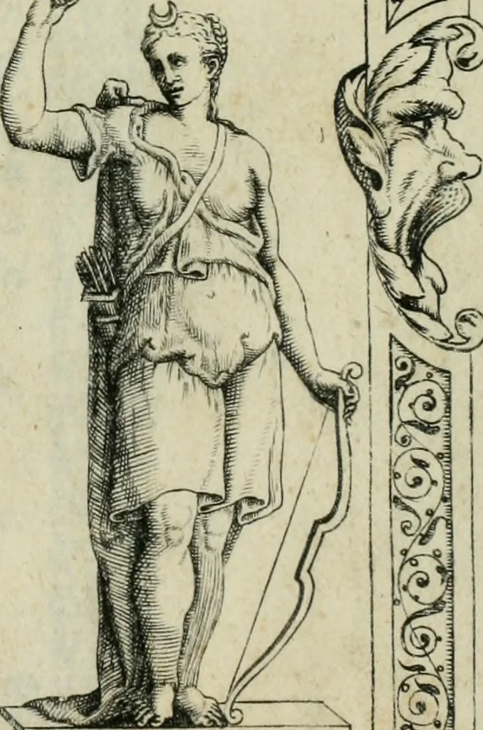An illustration from L'alitinonfo di m. Gasparo Scaruffi Regiano, per fare ragione, et concordanza d'oro, e d'argento : che seruirà in vniuersale; tanto per prouedere à gli infiniti abusi del tosare, et guastare monete; quanto per regolare ogni sorte di pagamenti, et ridurre anco tutto il mondo ad vna sola moneta, 1582, leaf 4