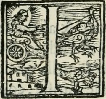 An illustration from L'alitinonfo di m. Gasparo Scaruffi Regiano, per fare ragione, et concordanza d'oro, e d'argento : che seruirà in vniuersale; tanto per prouedere à gli infiniti abusi del tosare, et guastare monete; quanto per regolare ogni sorte di pagamenti, et ridurre anco tutto il mondo ad vna sola moneta, 1582, leaf 57