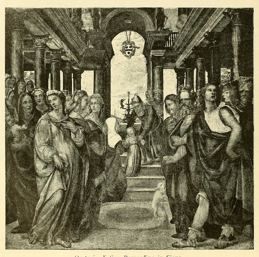 An illustration from La madonna; Svolgimento artistico delle rappresentazioni della vergine;, 1900, leaf 142