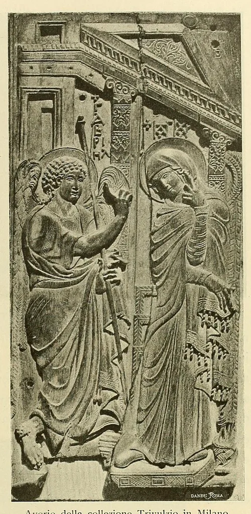 An illustration from La madonna; Svolgimento artistico delle rappresentazioni della vergine;, 1900, leaf 171