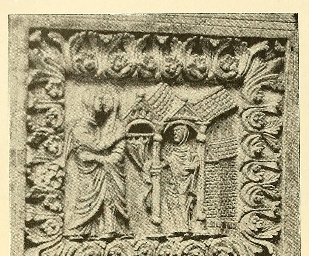 An illustration from La madonna; Svolgimento artistico delle rappresentazioni della vergine;, 1900, leaf 236