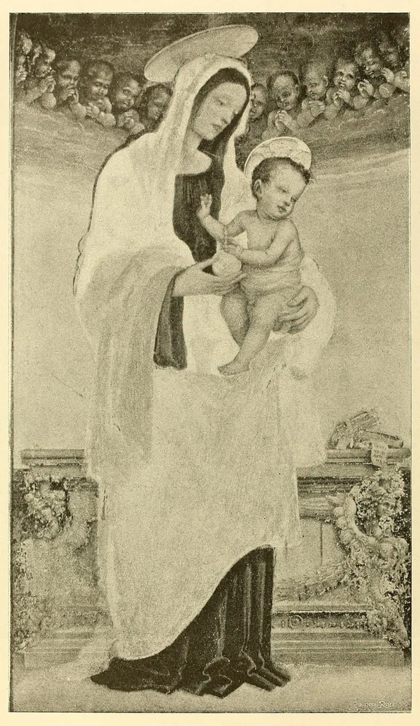 An illustration from La madonna; Svolgimento artistico delle rappresentazioni della vergine;, 1900, leaf 68