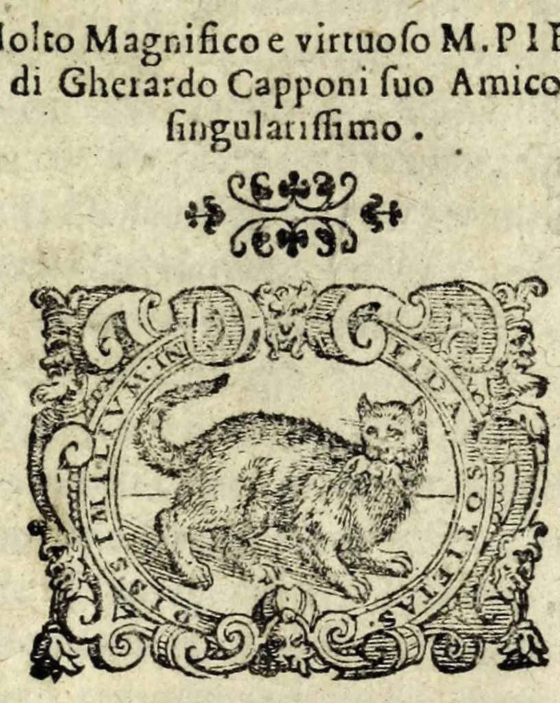 An illustration from L'amante furioso : comedia, 1597, leaf 7