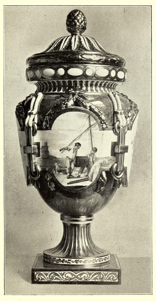 An illustration from La manufacture de porcelaine de Sèvres, 1908, leaf 105