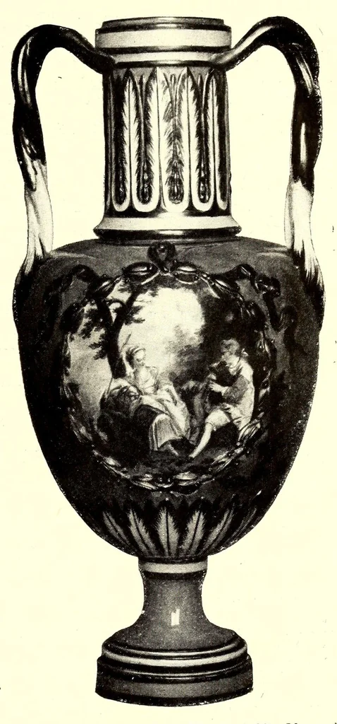 An illustration from La manufacture de porcelaine de Sèvres, 1908, leaf 65