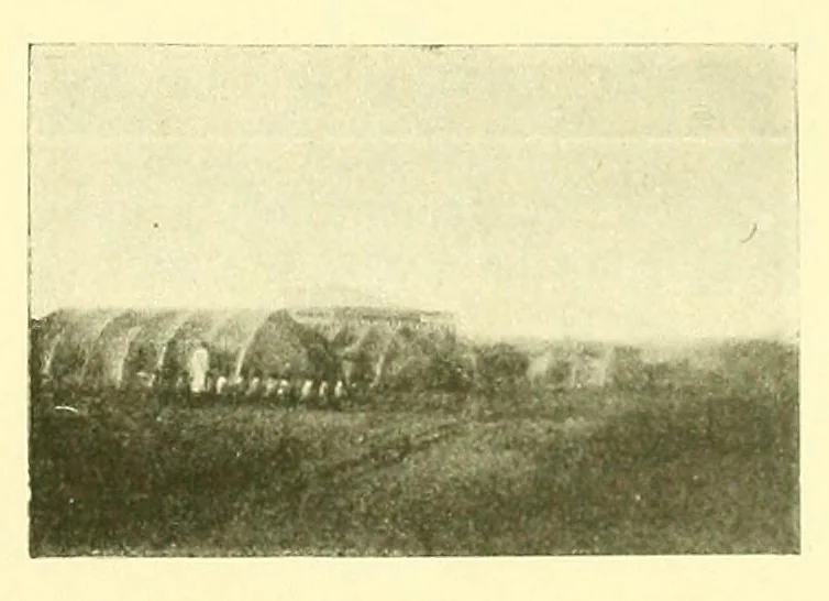 An illustration from La marine au Dahomey : campagne de "La Naiade" (1890-1892), 1901, leaf 217