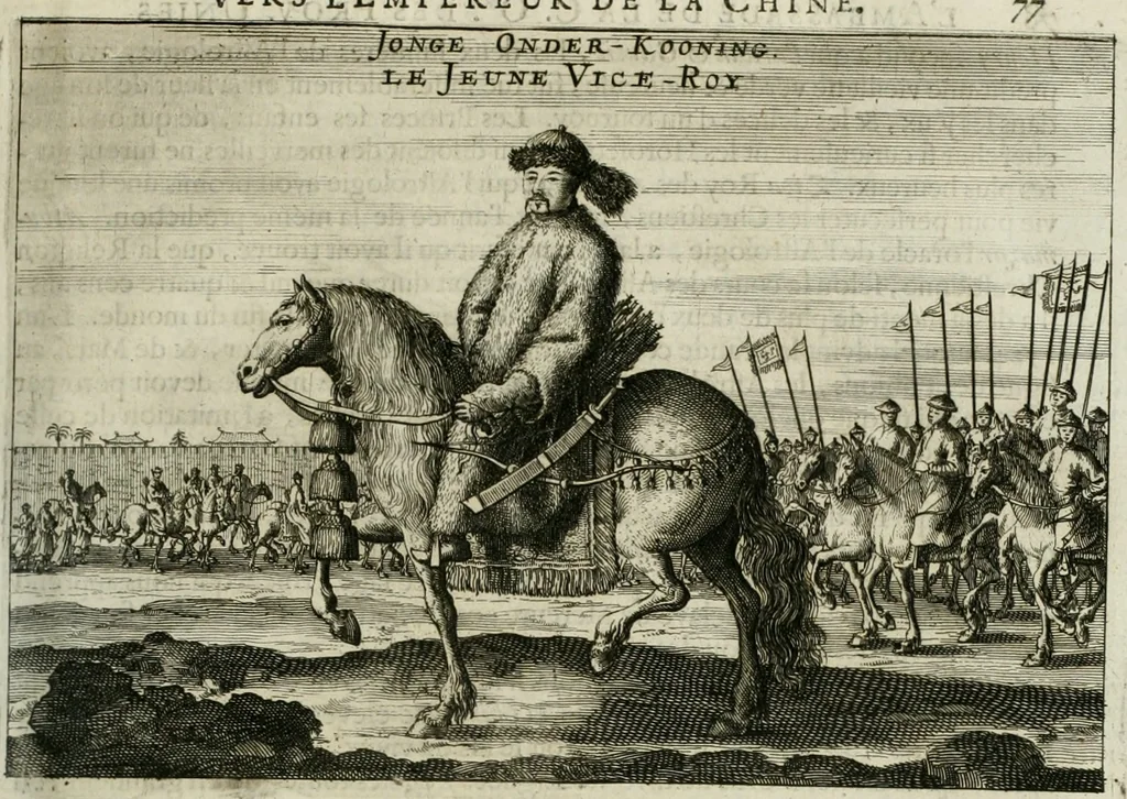 An illustration from L'ambassade de la Compagnie orientale des Provinces Unies vers l'empereur de la Chine, ou grand cam de Tartarie, faite par les Srs. Pierre de Goyer, & Jacob de Keyser, 1665, leaf 108
