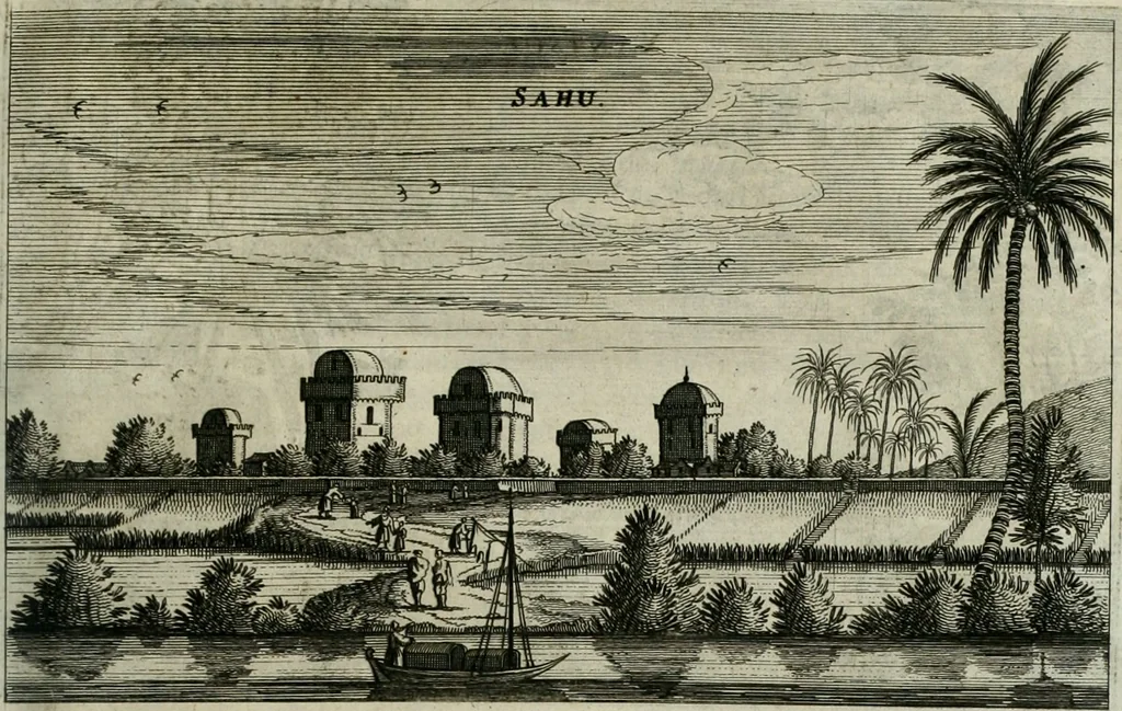 An illustration from L'ambassade de la Compagnie orientale des Provinces Unies vers l'empereur de la Chine, ou grand cam de Tartarie, faite par les Srs. Pierre de Goyer, & Jacob de Keyser, 1665, leaf 112