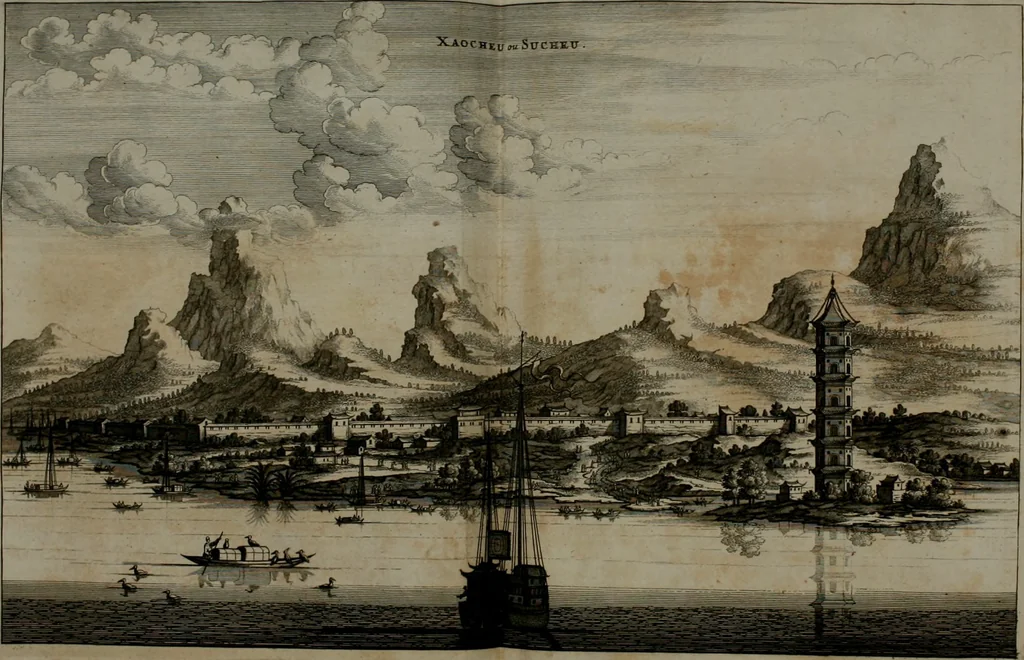 An illustration from L'ambassade de la Compagnie orientale des Provinces Unies vers l'empereur de la Chine, ou grand cam de Tartarie, faite par les Srs. Pierre de Goyer, & Jacob de Keyser, 1665, leaf 127