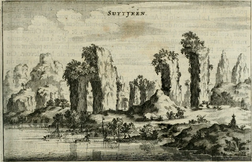 An illustration from L'ambassade de la Compagnie orientale des Provinces Unies vers l'empereur de la Chine, ou grand cam de Tartarie, faite par les Srs. Pierre de Goyer, & Jacob de Keyser, 1665, leaf 130