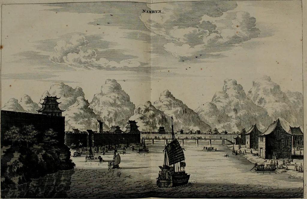 An illustration from L'ambassade de la Compagnie orientale des Provinces Unies vers l'empereur de la Chine, ou grand cam de Tartarie, faite par les Srs. Pierre de Goyer, & Jacob de Keyser, 1665, leaf 133