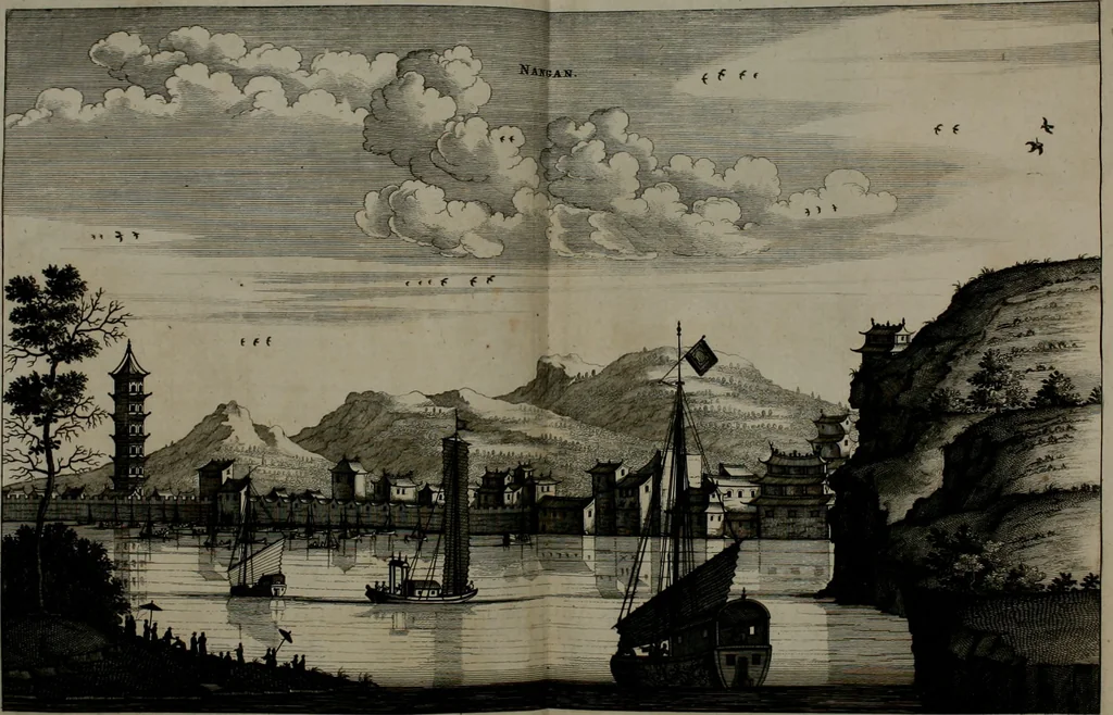 An illustration from L'ambassade de la Compagnie orientale des Provinces Unies vers l'empereur de la Chine, ou grand cam de Tartarie, faite par les Srs. Pierre de Goyer, & Jacob de Keyser, 1665, leaf 141