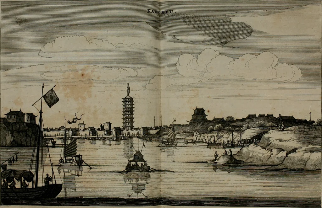 An illustration from L'ambassade de la Compagnie orientale des Provinces Unies vers l'empereur de la Chine, ou grand cam de Tartarie, faite par les Srs. Pierre de Goyer, & Jacob de Keyser, 1665, leaf 145