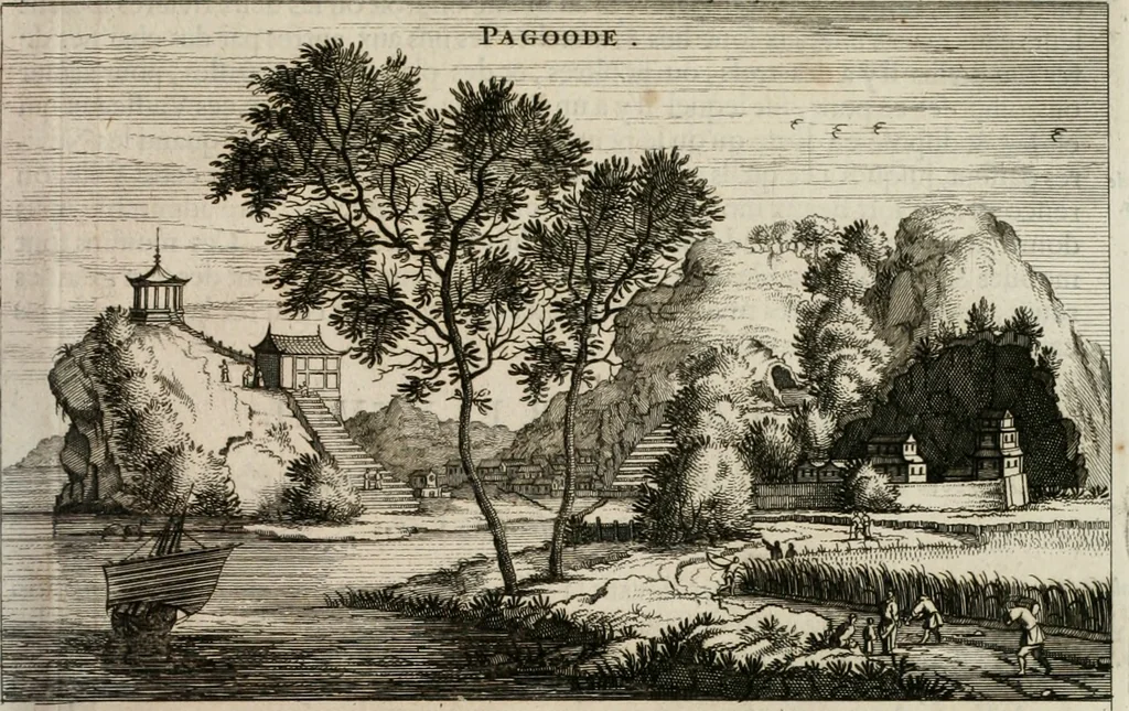 An illustration from L'ambassade de la Compagnie orientale des Provinces Unies vers l'empereur de la Chine, ou grand cam de Tartarie, faite par les Srs. Pierre de Goyer, & Jacob de Keyser, 1665, leaf 146