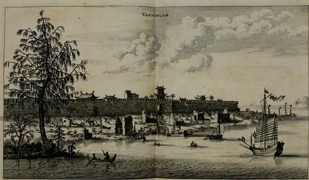 An illustration from L'ambassade de la Compagnie orientale des Provinces Unies vers l'empereur de la Chine, ou grand cam de Tartarie, faite par les Srs. Pierre de Goyer, & Jacob de Keyser, 1665, leaf 149