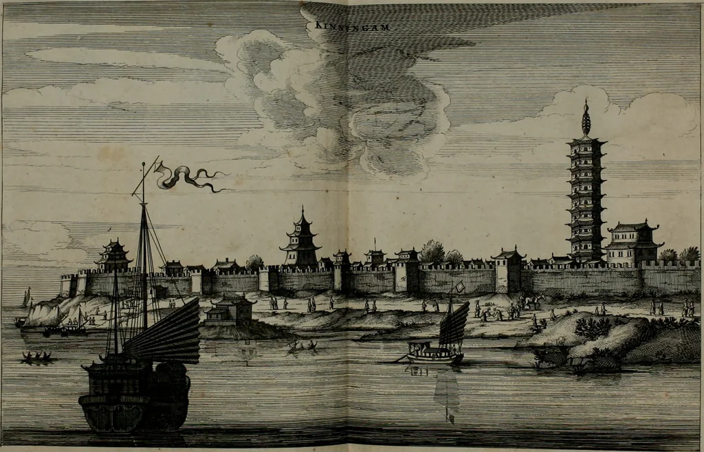 An illustration from L'ambassade de la Compagnie orientale des Provinces Unies vers l'empereur de la Chine, ou grand cam de Tartarie, faite par les Srs. Pierre de Goyer, & Jacob de Keyser, 1665, leaf 153