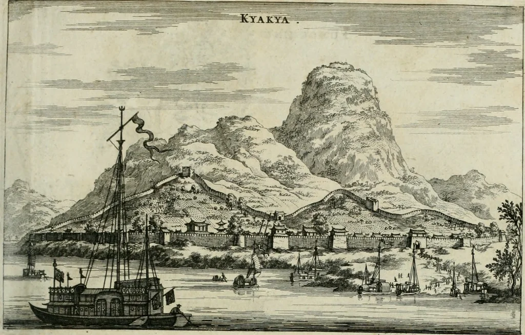 An illustration from L'ambassade de la Compagnie orientale des Provinces Unies vers l'empereur de la Chine, ou grand cam de Tartarie, faite par les Srs. Pierre de Goyer, & Jacob de Keyser, 1665, leaf 156