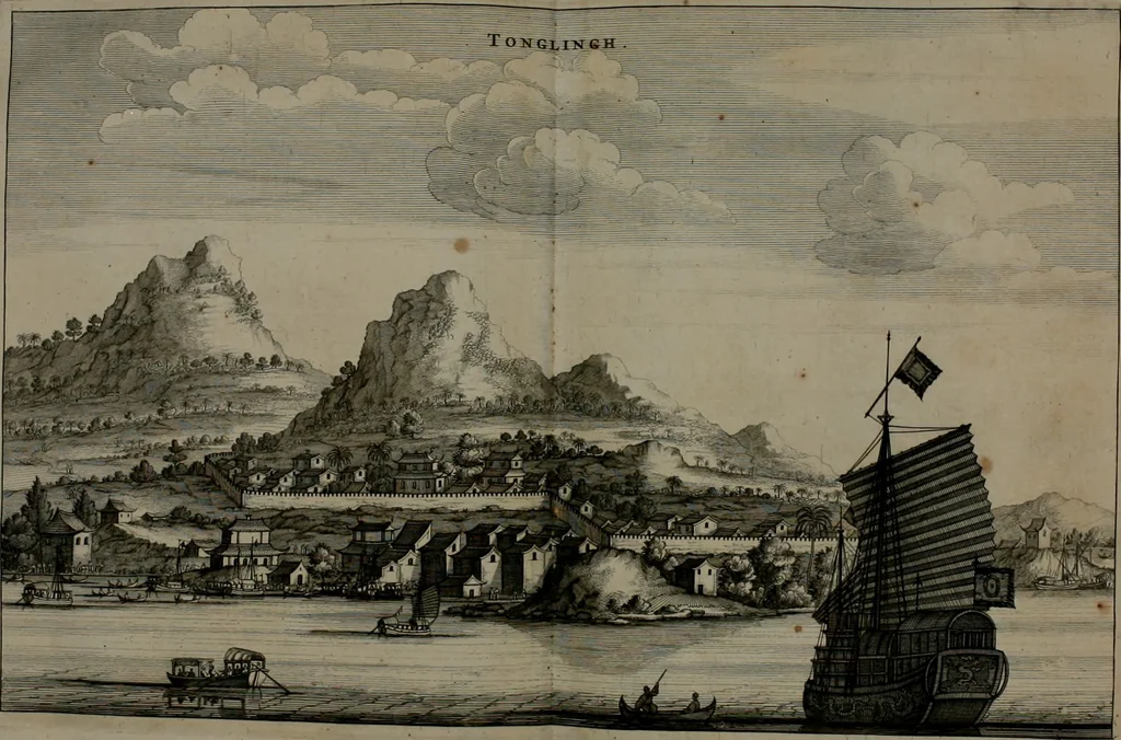 An illustration from L'ambassade de la Compagnie orientale des Provinces Unies vers l'empereur de la Chine, ou grand cam de Tartarie, faite par les Srs. Pierre de Goyer, & Jacob de Keyser, 1665, leaf 187