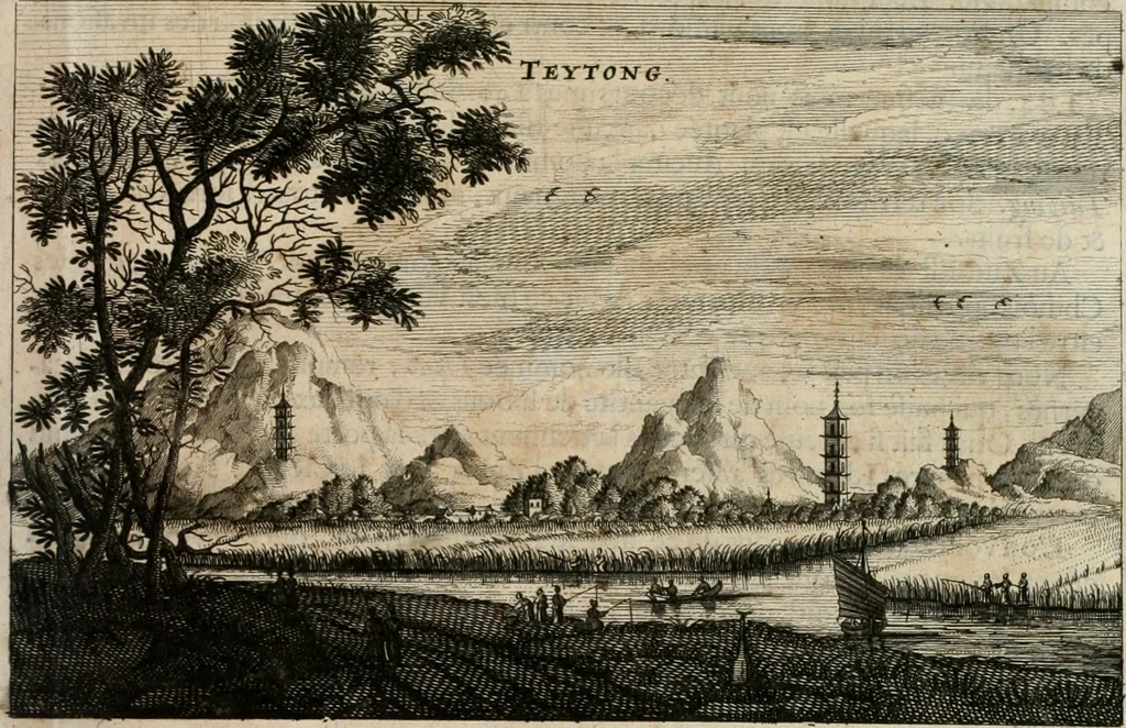 An illustration from L'ambassade de la Compagnie orientale des Provinces Unies vers l'empereur de la Chine, ou grand cam de Tartarie, faite par les Srs. Pierre de Goyer, & Jacob de Keyser, 1665, leaf 188