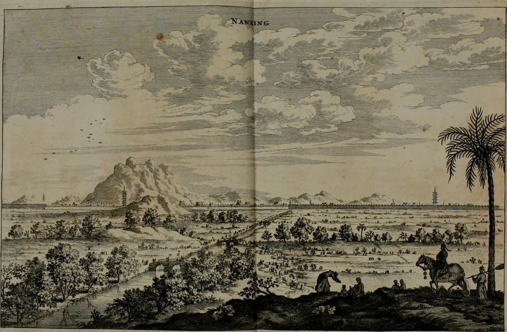 An illustration from L'ambassade de la Compagnie orientale des Provinces Unies vers l'empereur de la Chine, ou grand cam de Tartarie, faite par les Srs. Pierre de Goyer, & Jacob de Keyser, 1665, leaf 195