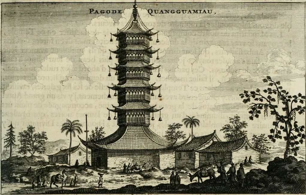 An illustration from L'ambassade de la Compagnie orientale des Provinces Unies vers l'empereur de la Chine, ou grand cam de Tartarie, faite par les Srs. Pierre de Goyer, & Jacob de Keyser, 1665, leaf 208