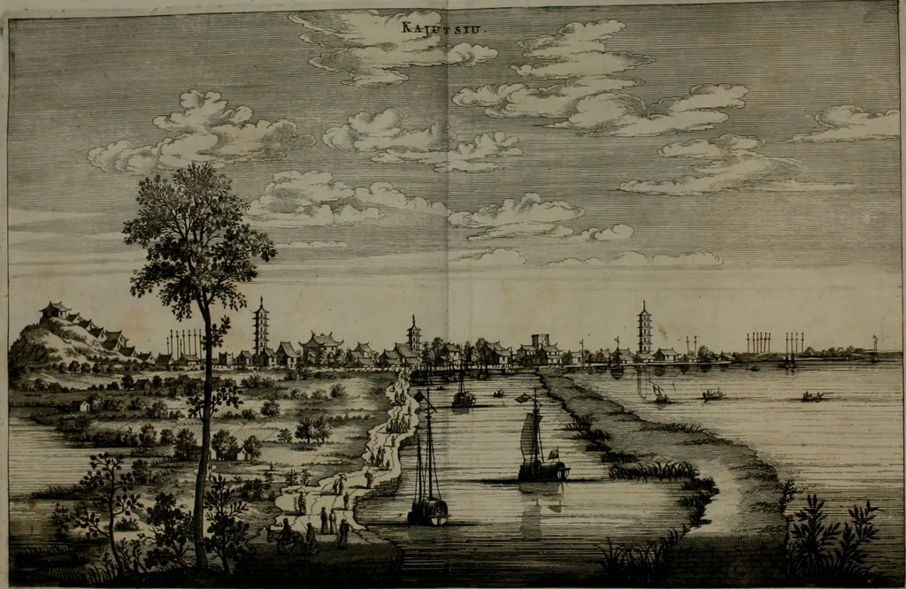An illustration from L'ambassade de la Compagnie orientale des Provinces Unies vers l'empereur de la Chine, ou grand cam de Tartarie, faite par les Srs. Pierre de Goyer, & Jacob de Keyser, 1665, leaf 217