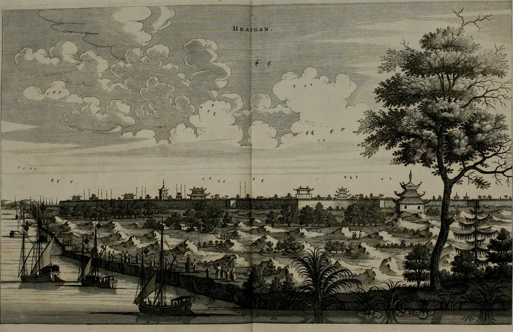 An illustration from L'ambassade de la Compagnie orientale des Provinces Unies vers l'empereur de la Chine, ou grand cam de Tartarie, faite par les Srs. Pierre de Goyer, & Jacob de Keyser, 1665, leaf 221