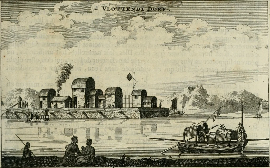 An illustration from L'ambassade de la Compagnie orientale des Provinces Unies vers l'empereur de la Chine, ou grand cam de Tartarie, faite par les Srs. Pierre de Goyer, & Jacob de Keyser, 1665, leaf 226