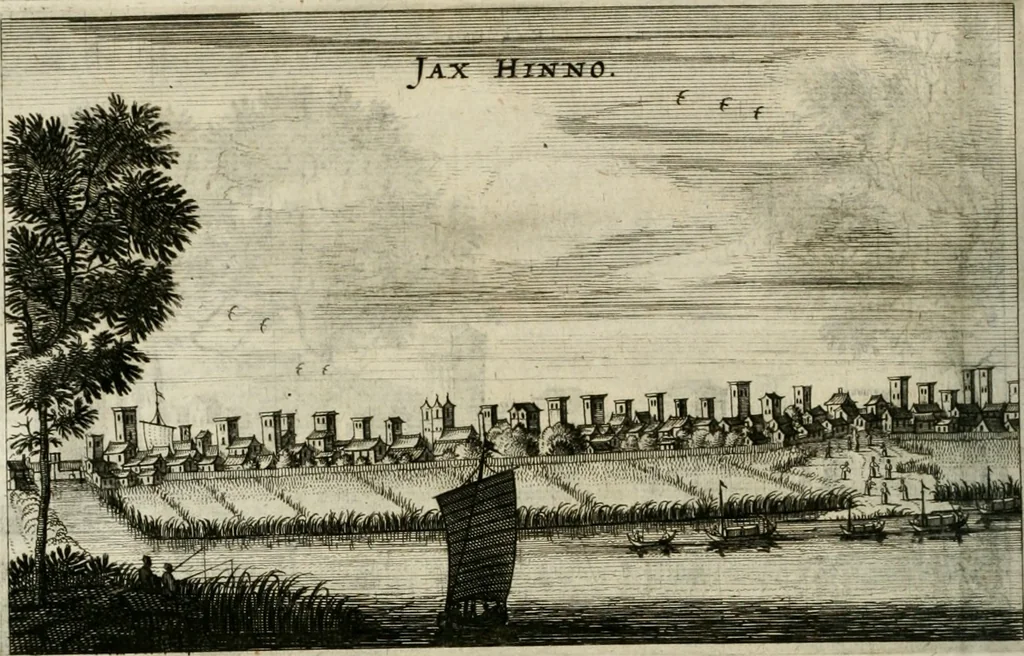 An illustration from L'ambassade de la Compagnie orientale des Provinces Unies vers l'empereur de la Chine, ou grand cam de Tartarie, faite par les Srs. Pierre de Goyer, & Jacob de Keyser, 1665, leaf 243