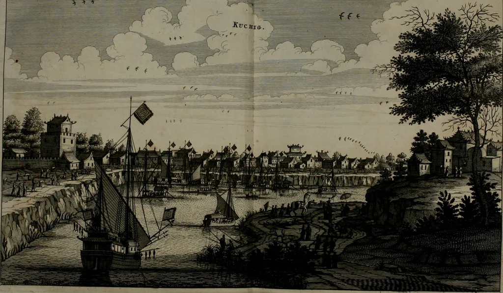 An illustration from L'ambassade de la Compagnie orientale des Provinces Unies vers l'empereur de la Chine, ou grand cam de Tartarie, faite par les Srs. Pierre de Goyer, & Jacob de Keyser, 1665, leaf 261