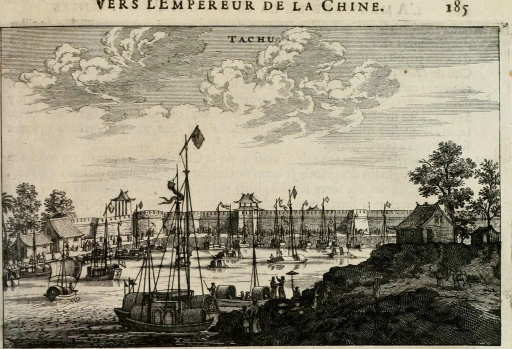 An illustration from L'ambassade de la Compagnie orientale des Provinces Unies vers l'empereur de la Chine, ou grand cam de Tartarie, faite par les Srs. Pierre de Goyer, & Jacob de Keyser, 1665, leaf 262