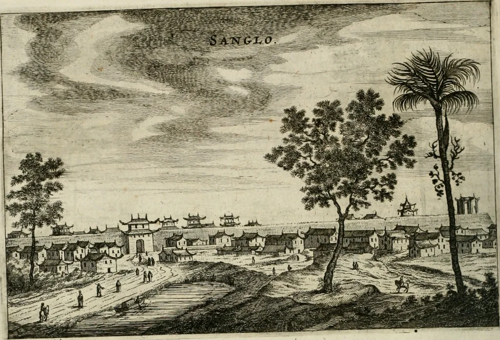 An illustration from L'ambassade de la Compagnie orientale des Provinces Unies vers l'empereur de la Chine, ou grand cam de Tartarie, faite par les Srs. Pierre de Goyer, & Jacob de Keyser, 1665, leaf 265