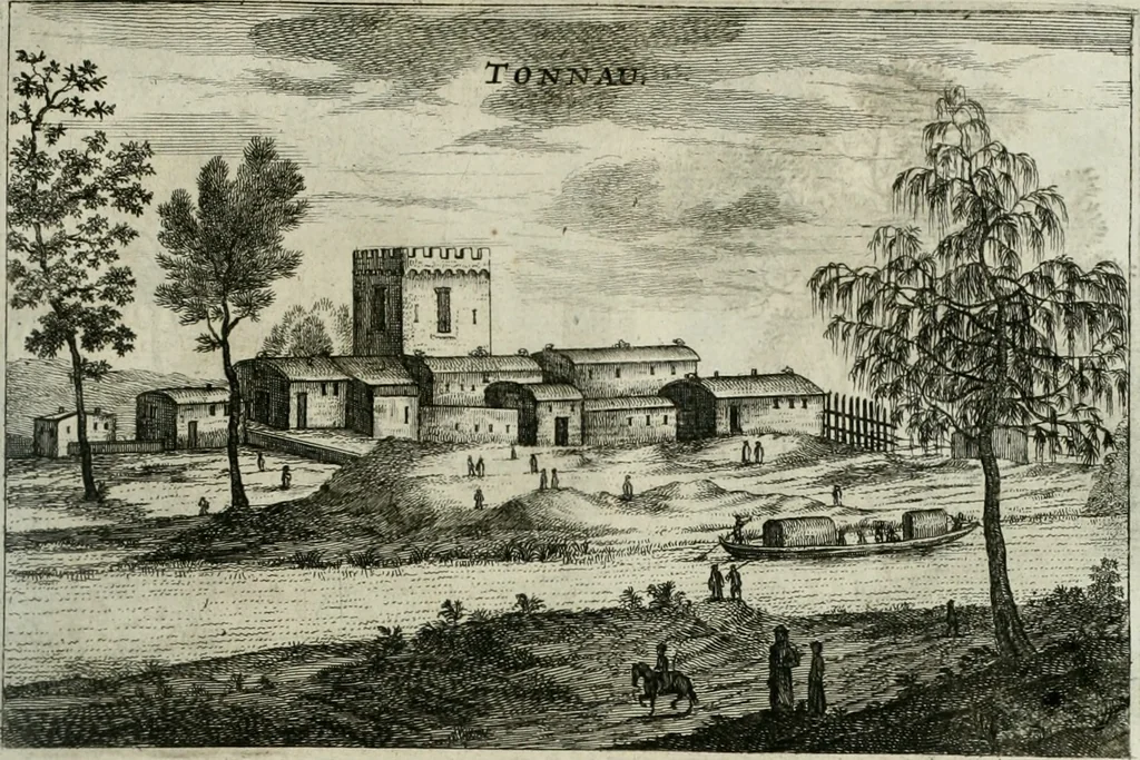 An illustration from L'ambassade de la Compagnie orientale des Provinces Unies vers l'empereur de la Chine, ou grand cam de Tartarie, faite par les Srs. Pierre de Goyer, & Jacob de Keyser, 1665, leaf 266