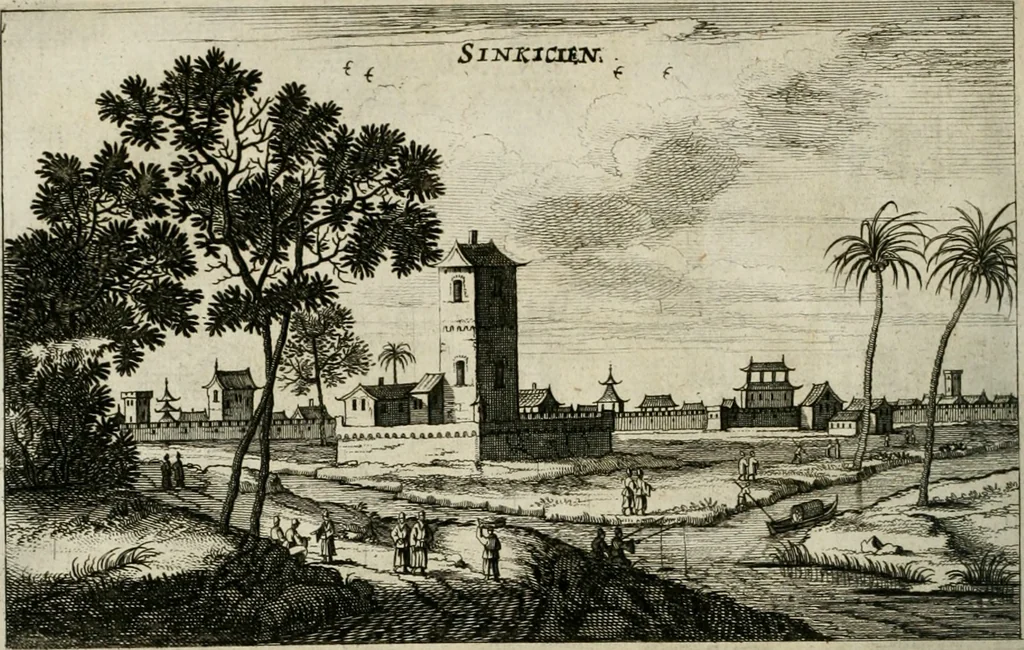 An illustration from L'ambassade de la Compagnie orientale des Provinces Unies vers l'empereur de la Chine, ou grand cam de Tartarie, faite par les Srs. Pierre de Goyer, & Jacob de Keyser, 1665, leaf 267