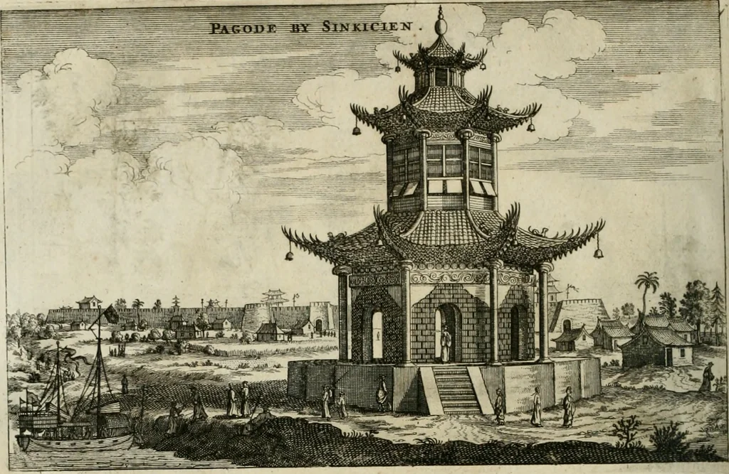 An illustration from L'ambassade de la Compagnie orientale des Provinces Unies vers l'empereur de la Chine, ou grand cam de Tartarie, faite par les Srs. Pierre de Goyer, & Jacob de Keyser, 1665, leaf 269