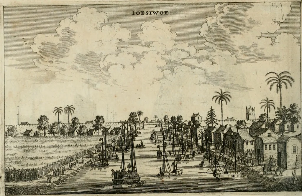 An illustration from L'ambassade de la Compagnie orientale des Provinces Unies vers l'empereur de la Chine, ou grand cam de Tartarie, faite par les Srs. Pierre de Goyer, & Jacob de Keyser, 1665, leaf 277
