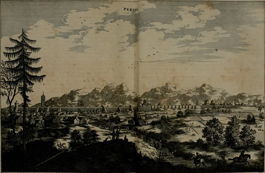 An illustration from L'ambassade de la Compagnie orientale des Provinces Unies vers l'empereur de la Chine, ou grand cam de Tartarie, faite par les Srs. Pierre de Goyer, & Jacob de Keyser, 1665, leaf 283