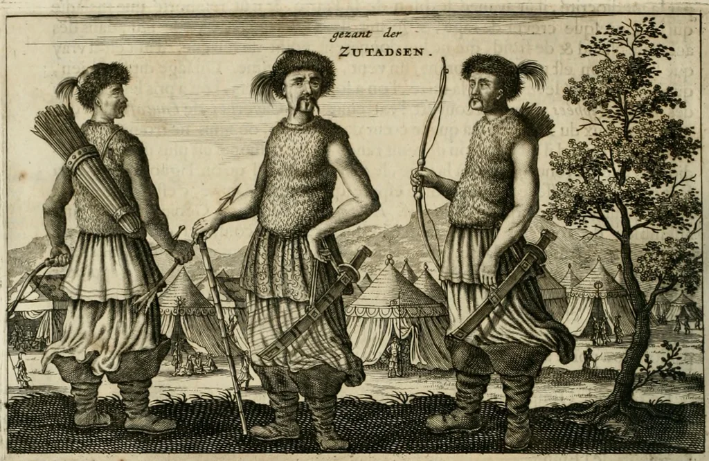 An illustration from L'ambassade de la Compagnie orientale des Provinces Unies vers l'empereur de la Chine, ou grand cam de Tartarie, faite par les Srs. Pierre de Goyer, & Jacob de Keyser, 1665, leaf 293