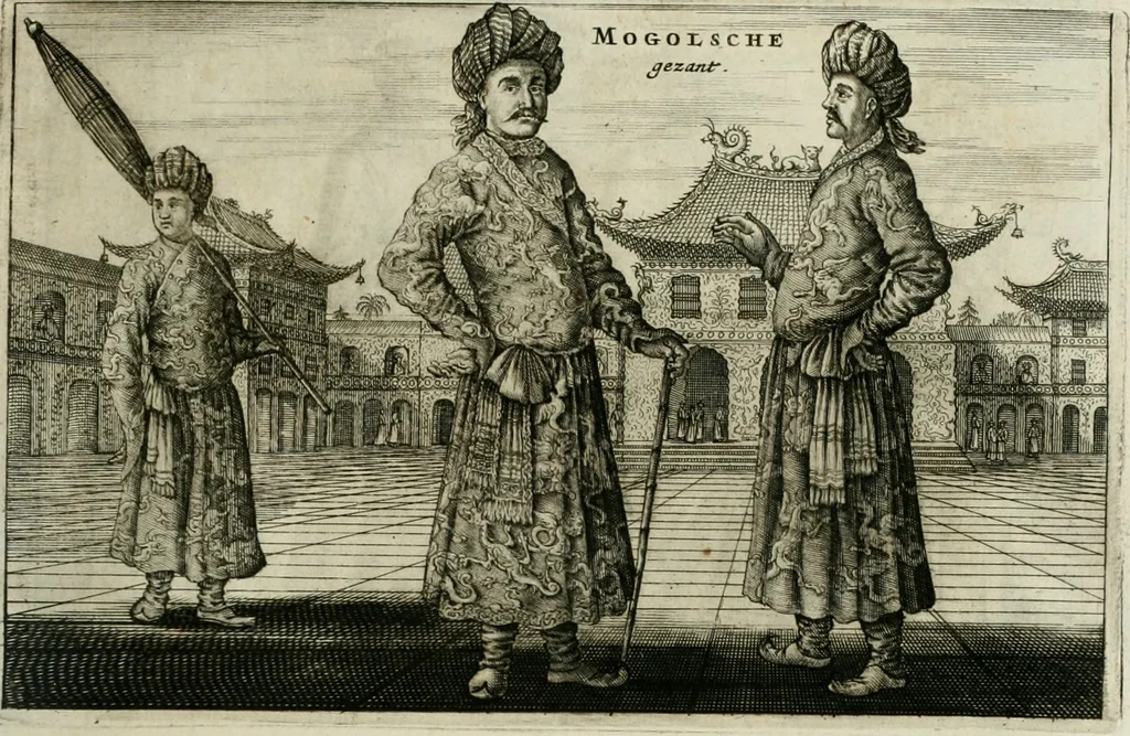 An illustration from L'ambassade de la Compagnie orientale des Provinces Unies vers l'empereur de la Chine, ou grand cam de Tartarie, faite par les Srs. Pierre de Goyer, & Jacob de Keyser, 1665, leaf 294