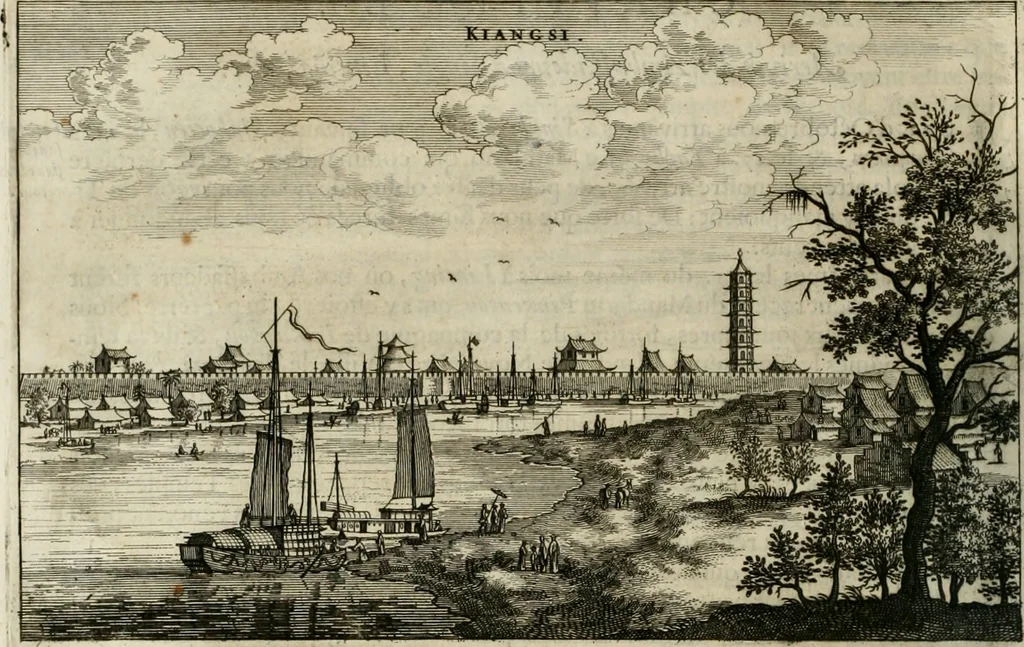 An illustration from L'ambassade de la Compagnie orientale des Provinces Unies vers l'empereur de la Chine, ou grand cam de Tartarie, faite par les Srs. Pierre de Goyer, & Jacob de Keyser, 1665, leaf 317